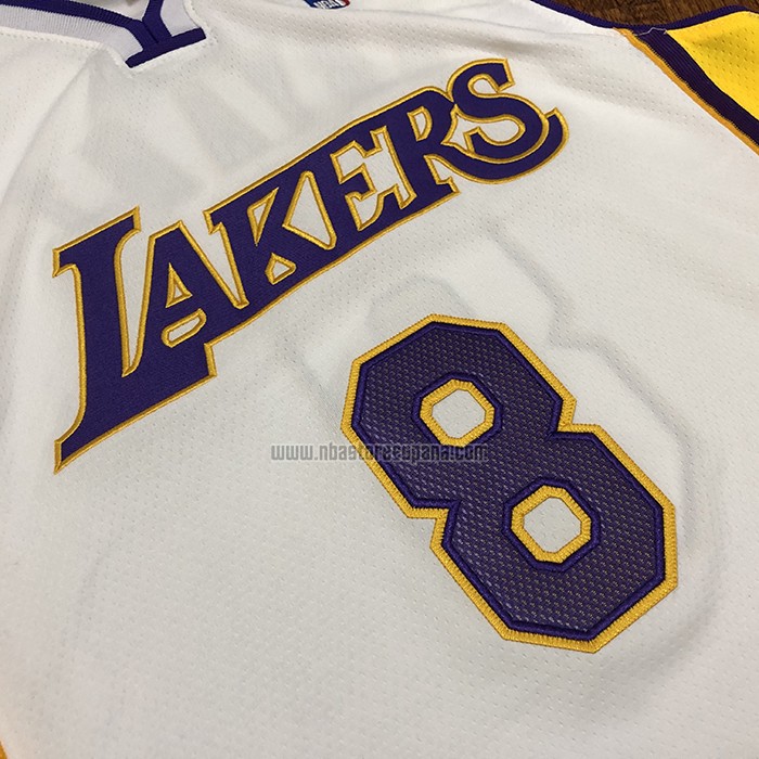 Camiseta Los Angeles Lakers Kobe Bryant NO 8 Mitchell & Ness 2003-04 Blanco